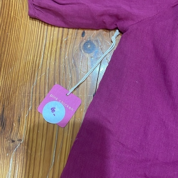 Pink Chicken toddler purple embroidered dress beach coverup size 3 year NWT - Picture 2 of 7